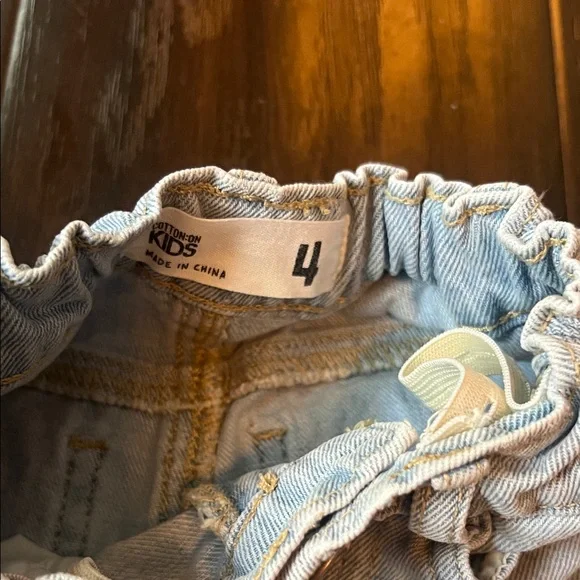 Light Blue Wide-Leg Kid Adjustable Jeans - Picture 2 of 4